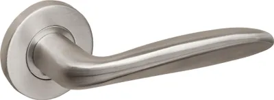 Immagine prodotto di Maniglia per porta Lavuzo Benevento in acciaio inox con rosetta rotonda - per set