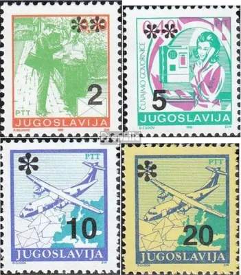 Produktbild von Briefmarken Jugoslawien 1992 Mi 2565-2568 (kompl.Ausg.) postfrisch Freimarken: Postdienst