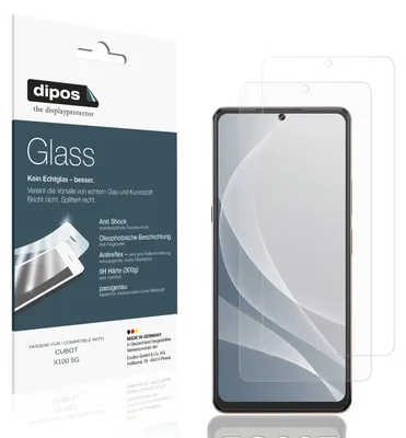 Image de 2x Protection ecrán pour CUBOT X100 5G mat Verre souple Film Protecteur 9H dipos