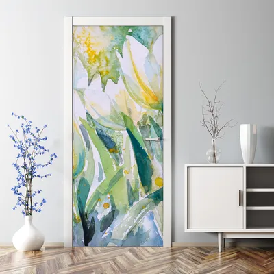 Produktbild von Dekorative Türposter Klebefolie selbstklebend Wandaufkleber Ölbilder Landschaft 70 x 200 cm