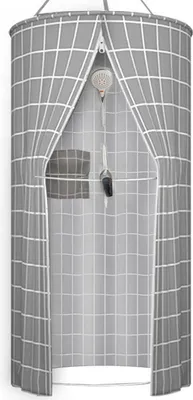 Produktbild von Duschvorhang Duschvorhänge, Duschvorhang Rund, Duschvorhang Rund Hängend 90x200cm, Duschvorhänge Outdoor für Outdoor Camping,Strand, Dusche, Toilette