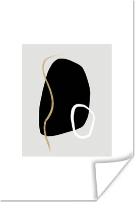 Produktbild von MuchoWow® Poster Minimalismus - Abstrakt - Design 20x30 cm - Papierdruck