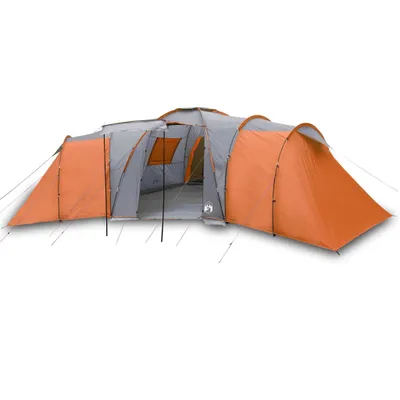 Imagen del producto de Tienda de campaña familiar iglú 12 personas impermeable naranja