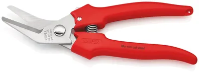 Image de Knipex ciseaux combinés longueur 185mm polis avec plastique surmoulé avec ressort d'ouverture - 95 05 185