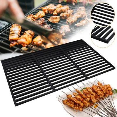 Obrázok produktu pre Jopassy Grilovací rošt Liatinový plynový gril 54x34cm Liatinový stolový rošt Krbový rošt Profesionálny grilovací rošt BBQ