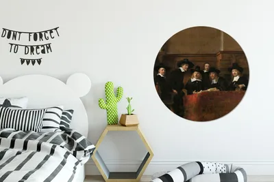 Produktbild von MuchoWow® - Tapetenkreis - Wandbild rund - Schlafzimmerdekoration - Wanddeko - runde Tapete - Kunst für zu Hause