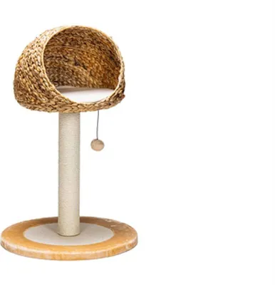 Produktbild von Karlie Banana Leaf II Kratzbaum - Plüsch/Sisal/Bananenblätter - Beige - 93x56x56 cm