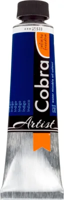 Image de Cobra Artist peinture à l'huile mélangeable à l'eau en tube 40 ml indigo 533