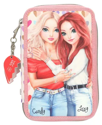 Produktbild von TOPModel 0413708, Weiches Federmäppchen, Polyester, Silikon, Polypropylen (PP), Papier, Pink, Mehrfarbig, Abbildung, Drinnen, Mädchen