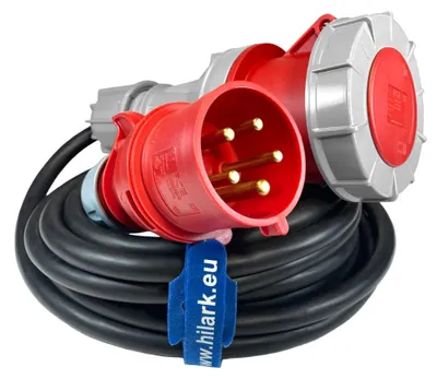 Produktbild von CEE-Adapter / Adapterleitung, Starkstrom-Adapter Stecker 32A auf Kupplung 63A 2m