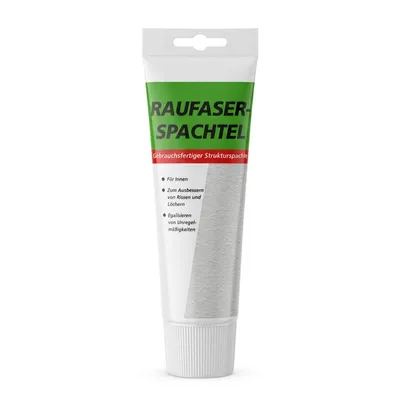 Produktbild von Rauhfaser Reparaturspachtel Innen-Fertigspachtel für Raufasertpeten und Wände 330g
