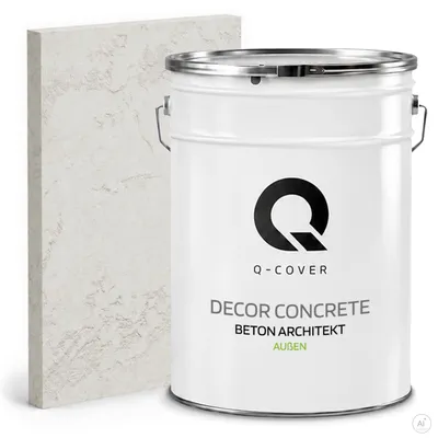 Immagine prodotto di Beton Architekt 15 Kg 10 m2 Bianco 15 kg 10m2 | Intonaco decorativo | Intonaco a spatola | Composto pronto per l'uso Aspetto del calcestruzzo Calcestruzzo decorativo esterno