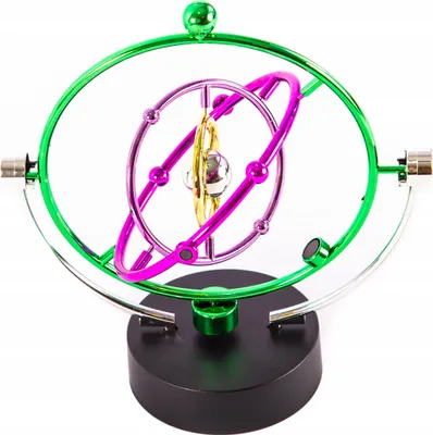Produktbild von Magnetisches Pendel Sonnensystem - Kinetische Skulptur Schreibtisch - Physik Gadget Galaxie Deko