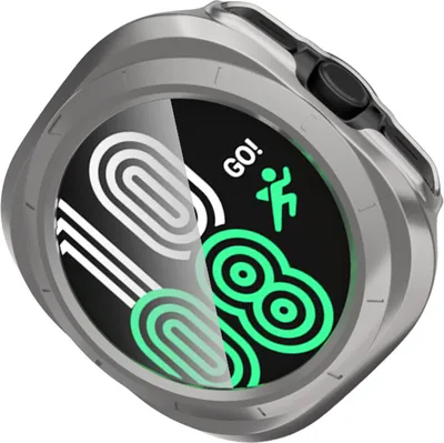Obrázek produktu pro INF 2v1 ochranný kryt displeje pro Samsung Watch 7 Ultra titanové zlato