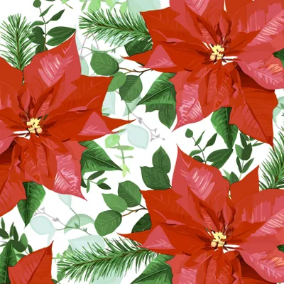 Obrázok produktu pre Ubrousky 33 x 33 cm – Vianočné kvety