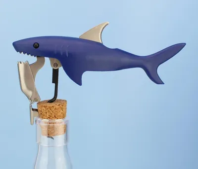 Obrázek produktu pro Žraločí číšnický nůž s vývrtkou a otvírákem na lahve