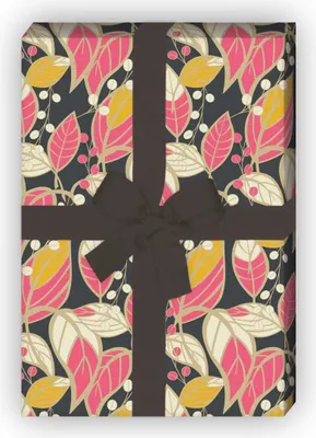 Produktbild von Frühlings Geschenkpapier mit Maiglöckchen in pink - G6277, 32 x 48cm