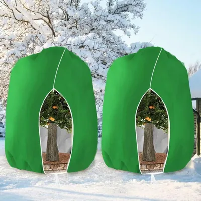 Productafbeelding van Winterbeschermhoezen voor planten met rits, 250 x 360 cm, groen, 2 stuks