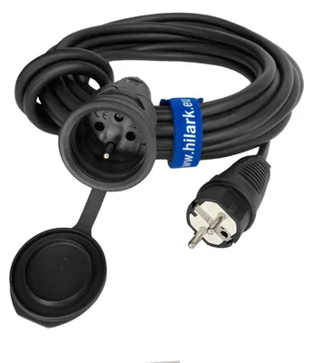 Produktbild von Baustellen-Verlängerungskabel Gummi H07RN-F 3G2,5 2m Stecker Kupplung