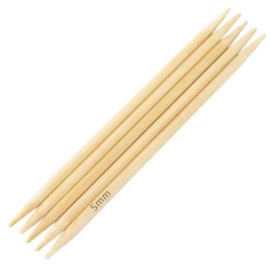 Bambus Nadelspiel Strumpfstricknadeln Gr.5