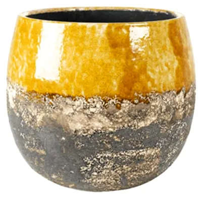 Produktbild von Blumentopf Gelb-Mehrfarbig D 23 cm H 20 cm