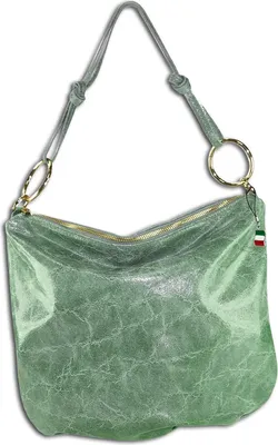 Produktbild von Florence Leder Tasche Umhängetasche hellgrün mint OTM111G