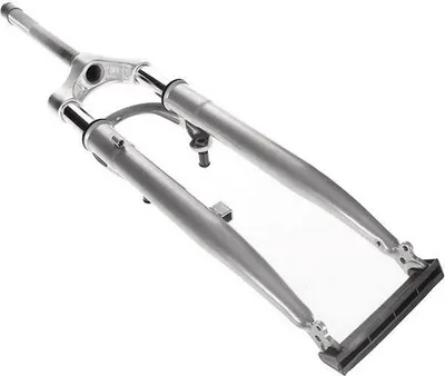 Image de Fourche avant 28 élastique hybride pouce 1 pouce argent