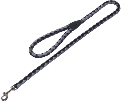 Image de Nobby Laisse "Corda" noir/gris L : 100 cm ; l : 12 mm