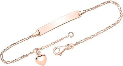 Produktbild von Armband mit Herzanhänger roségold (14cm) ID1012-R
