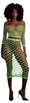 Produktbild von Langärmeliges Crop-Top und langer Rock