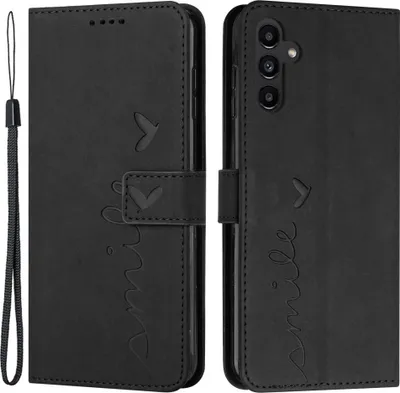 Produktbild von Samsung Galaxy A35 Hülle - Coverup Smile Klapphülle - Schwarz