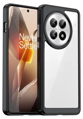 Produktbild von Für OnePlus 13 Colorful Series TPU Acryl Hybrid Handy Schutz Cover Hülle Schwarz