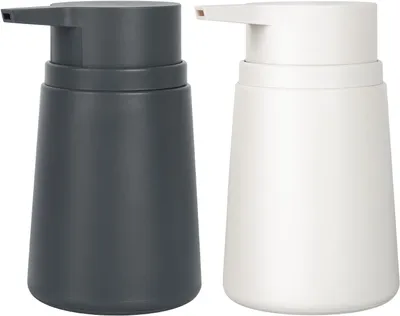 Produktbild von Seifenspender 320 ml, Handseifenspender, Edelstahl, für Küche und Badezimmer, 2 Stück grau