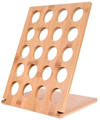 Productafbeelding van Bamboe capsulehouder voor 20 koffiepads – 27 x 16 cm