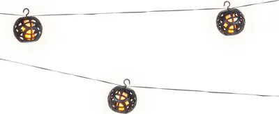 Produktbild von LED Solar Lichterkette Kugeln Flammeneffekt 1,75m Kunststoff Warmweiß