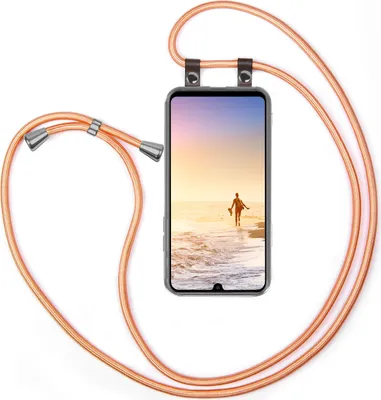 Produktbild von UMHÄNGEHÜLLE + KORDEL für Huawei P30 Pro, Farbe:Shiny Coral