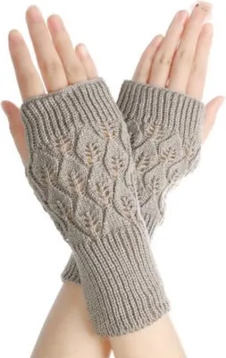 Produktbild von Jumada's – Lange Pulswärmer – Grau – Fingerlose Handschuhe