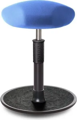 Produktbild von Sitz- Stehhocker Free Regular Triangel Gestrick Hellblau schwarz /schwarz.
