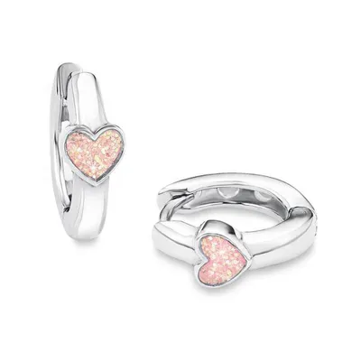 Produktbild von Prinzessin Lillifee PLFS/61 Mädchen Creolen Herz rosa Silber