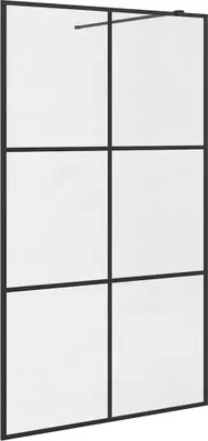 Image de vidaXL Paroi de douche pour passage piétonnier avec verre ESG transparent 115x195 cm