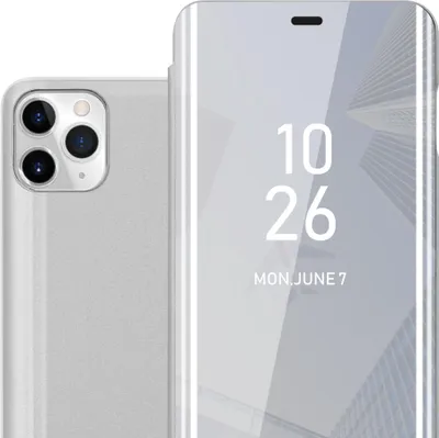 Immagine prodotto di Cadorabo custodia per telefono cellulare per Apple iPhone 11 PRO MAX in argento Cover Backcover Custodia protettiva Custodia a libro