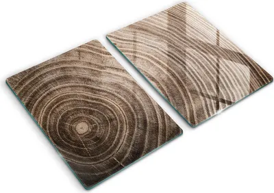 Produktbild von Glasschneideplatte - Herdabdeckplatte - 2x40x52 cm -Schneidebrett - Spritzschutz - Holzbaumgläser