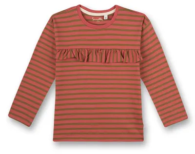 Produktbild von Sanetta Pure Mädchen-Langarmshirt rosa Ringel 86