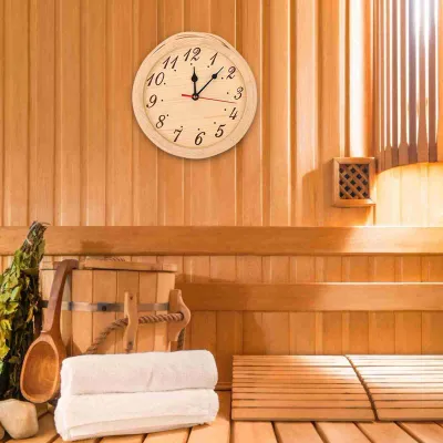 Produktbild von Ziffern-Sauna-Uhr – Dekoration für Sauna, Schlafzimmer oder zu Hause