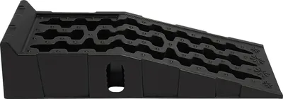 Image de Rampes d'accès pour voitures - Rampes pour véhicules - Capacité de charge : 7 250 kg - Hauteur de levage : 17,5 cm - PP antidérapant - Pour la vidange d'huile et l'entretien - Noir
