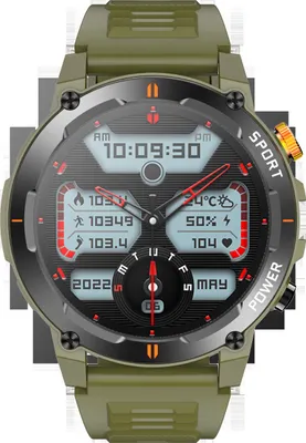Image de INF Montre connectée avec moniteur de fréquence cardiaque et de pression artérielle Vert