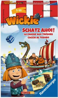 Produktbild von Ravensburger Mitbringspiel Sammel- und Aktionsspiel Wickie Schatz ahoi! 23406