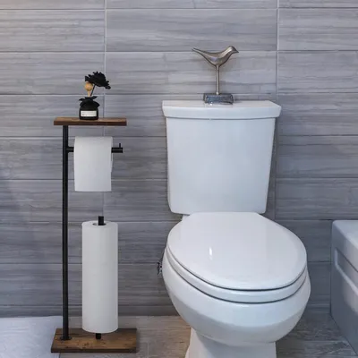 Produktbild von Stehender Toilettenpapierhalter mit Reserverolle und Aufbewahrung