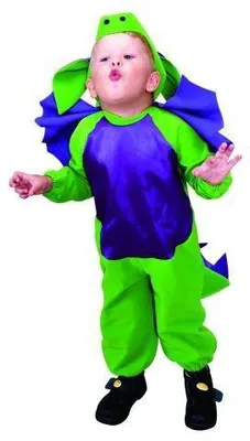 Produktbild von Drachen Kostüm grün für Kinder, Größe:98/104