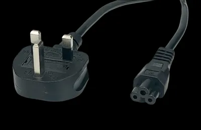 Zdjęcie produktu dla Wtyczka brytyjska Kabel AC 1,8 m czarny 3G0,75 mm² 2,5 A
